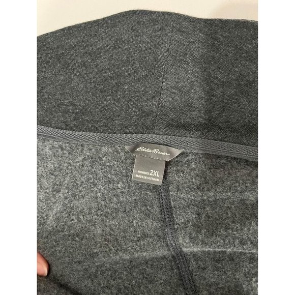 Eddie bauer Soft Open Cardigan Jacket Women Size 2XL Gray - Picture 7 of 10